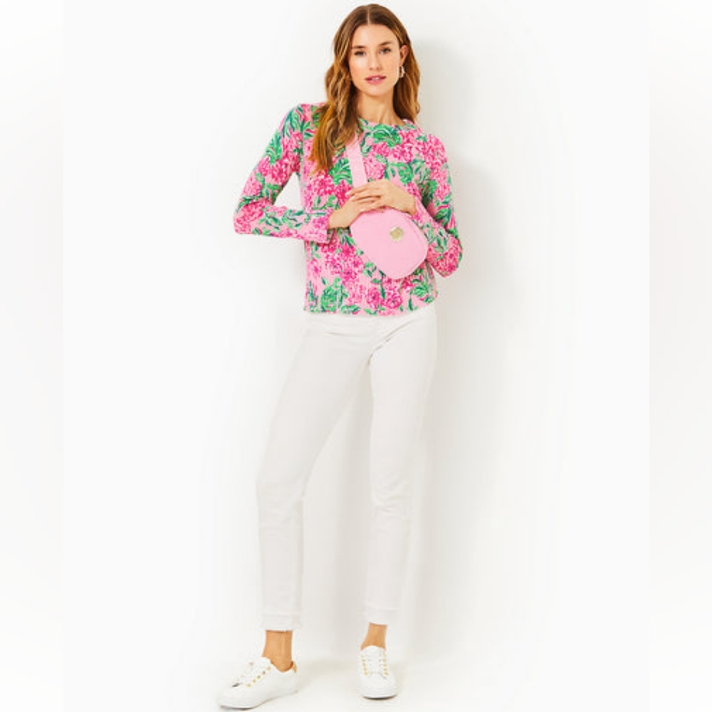 NWT Lilly Pulitzer Conch Shell Pink Salima Sweater - M - Picture 2 of 3